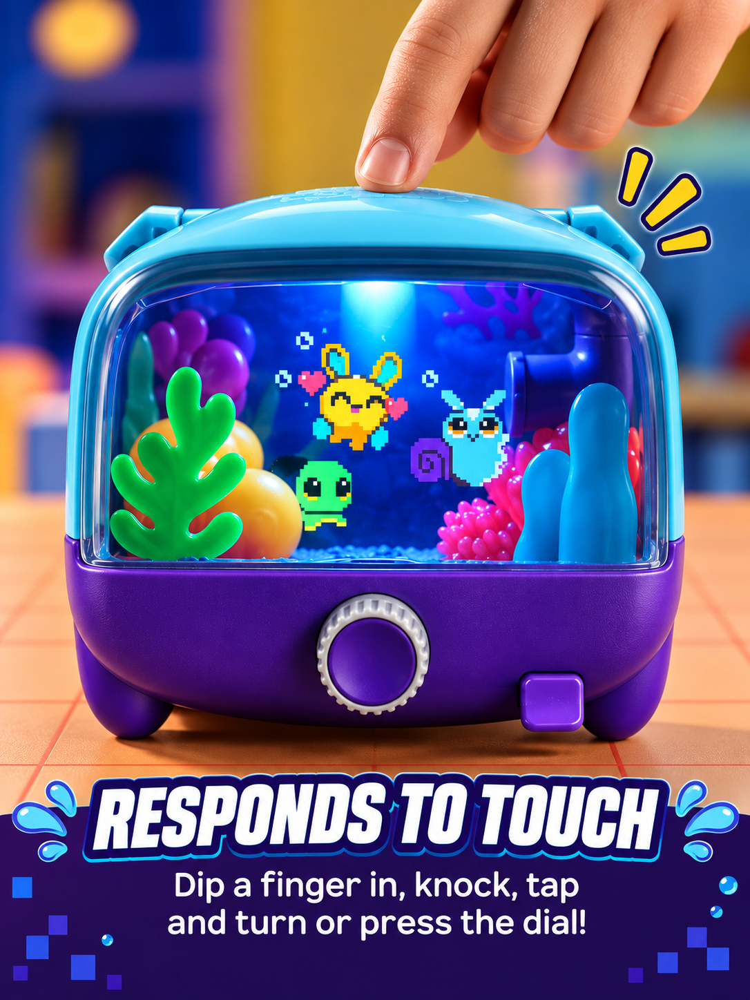 Aquarium Interactive Fish Tank Toy & Digital Pet, Ages 5+