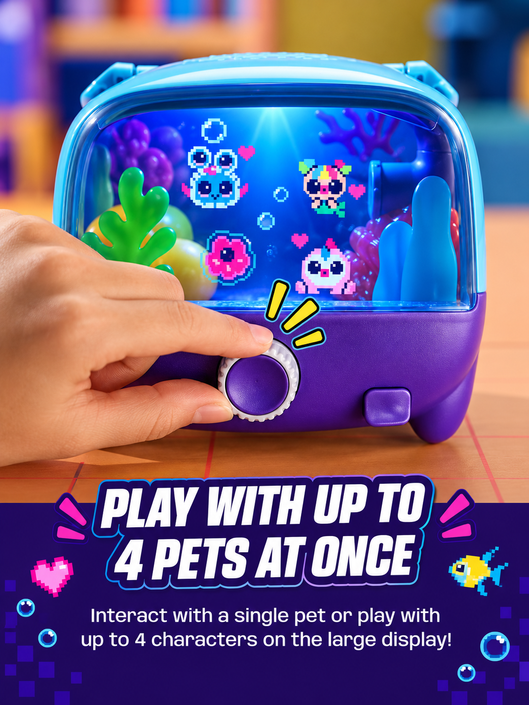 Aquarium Interactive Fish Tank Toy & Digital Pet, Ages 5+